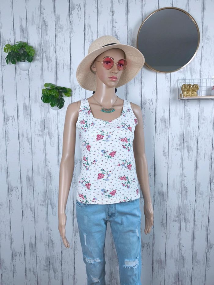 Débardeur fleuri femme 36