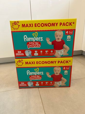 188 couches Pampers Baby Dry pants Taille 4