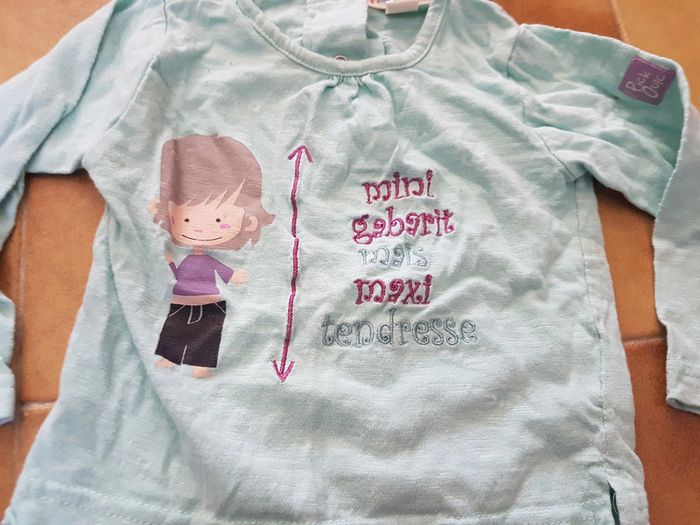 Ensemble 2 pièces bébé fille 9 mois pantalon tee shirt - photo numéro 2