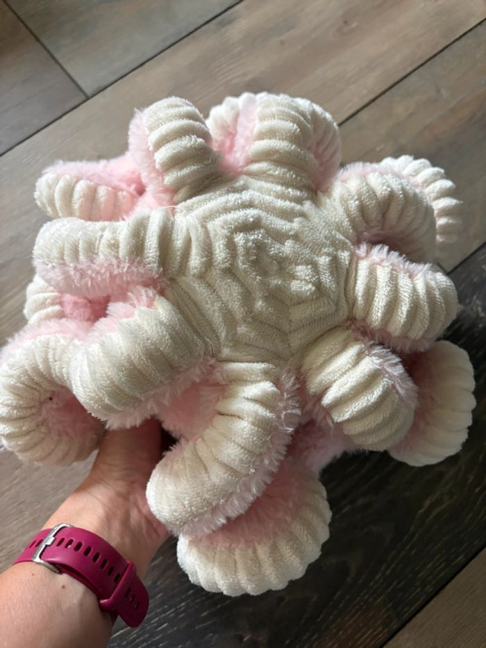 Pelle peluche poulpe rose - photo numéro 3