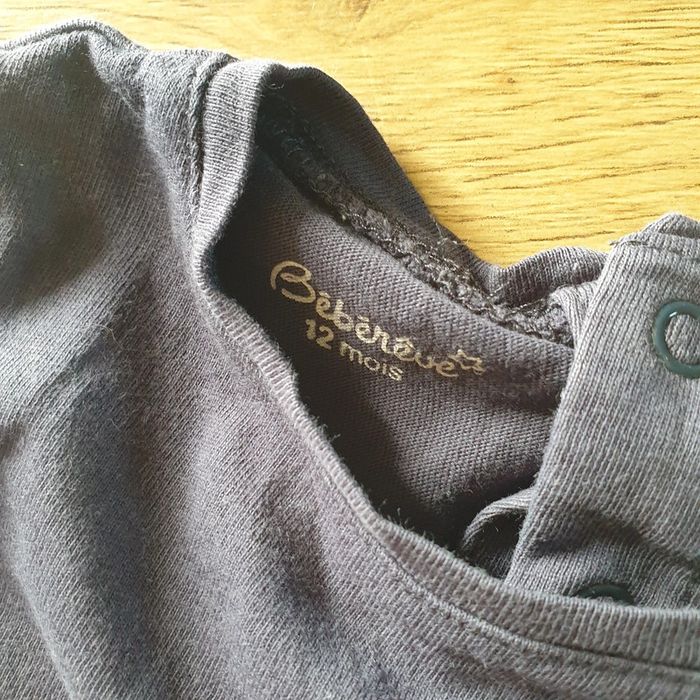 💚 Ensemble tee-shirt ML pantalon 12 mois Bébé rêve/Obaïbi #emyfleury_12moisgarçon - photo numéro 3