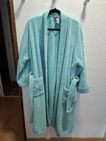 Joli peignoir de bain femme Sarah Florentin M turquoise très bon état