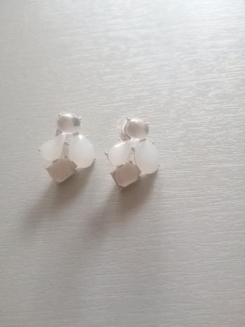 🎄Boucles d'oreilles puces triple cristal en "Boutique Parisienne" Idéal pour un cadeau de noël 🎄🌸