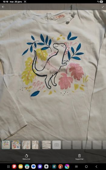 Tee-shirt manches longues 10 ans GF37