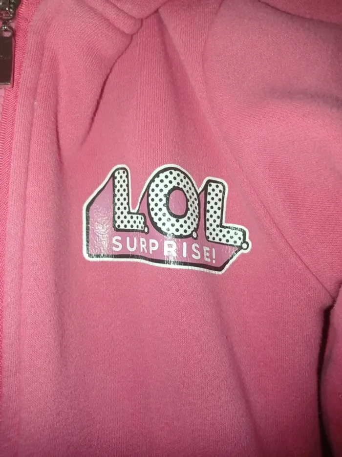 Veste rose molletonné poupée Lol - photo numéro 2