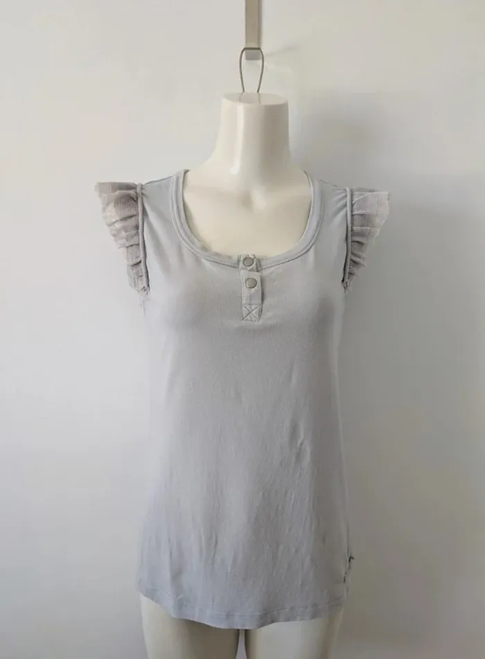 T-shirt d'été gris - Cop Copine - taille 2