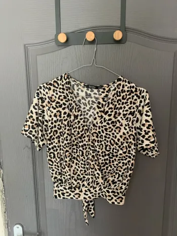 Top léopard Bershka - Taille S
