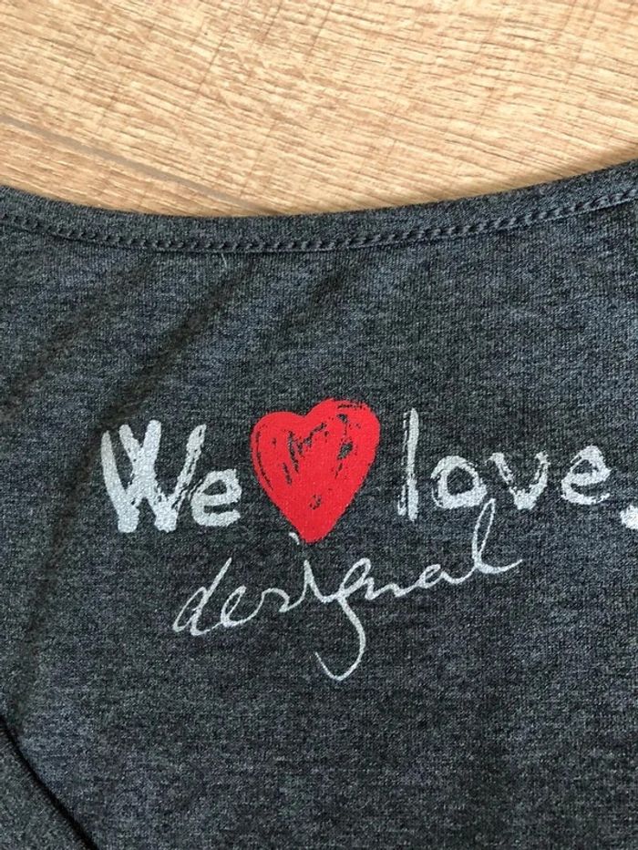 Robe grise et imprimée neuve à manches longues Desigual taille XS - photo numéro 15