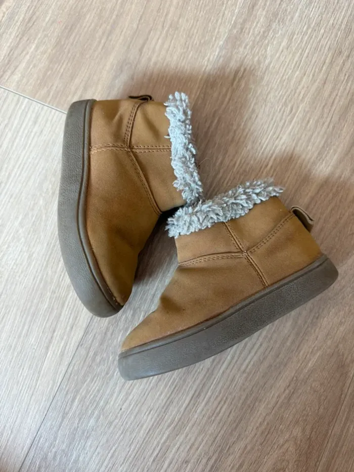 Bottines camel fourrées Zara - photo numéro 4