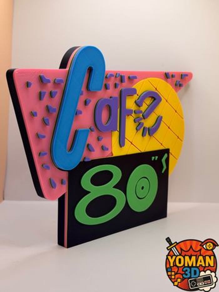 Logo décoratif café 80 retour vers le futur 2 bttf - photo numéro 2