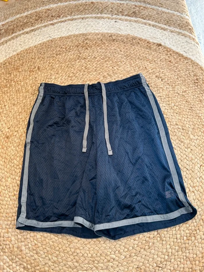 Short Homme Starter Marine et Gris Taille M | Très Bon État #BS1915