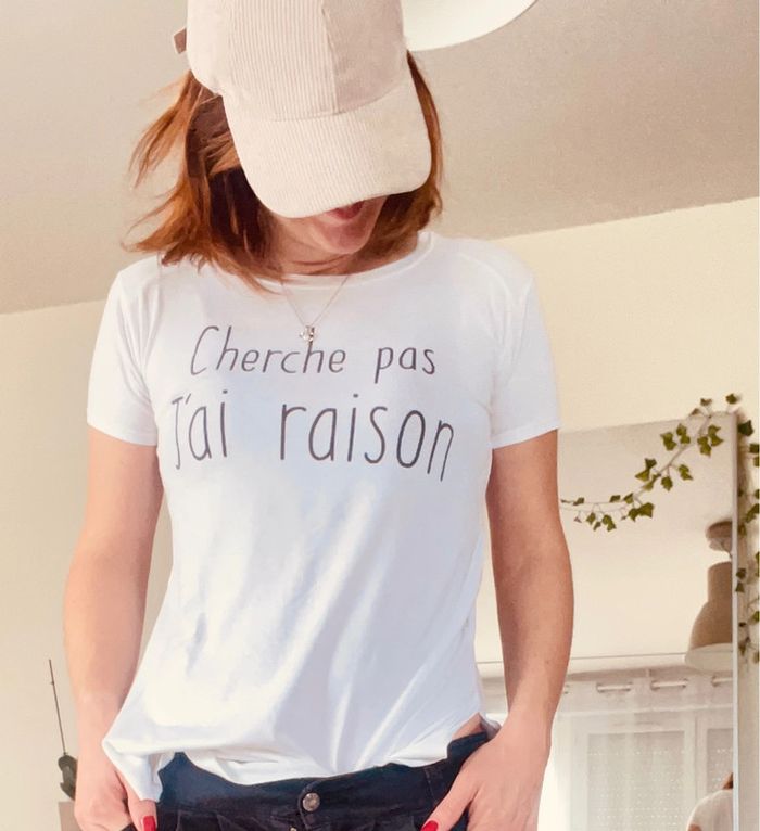 #Long t-shirt blanc 🍀