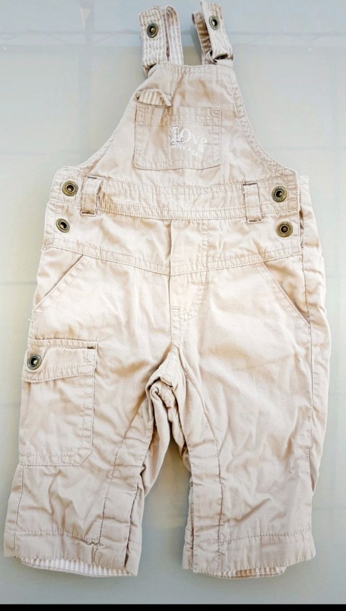 Salopette beige vertbaudet 3 mois