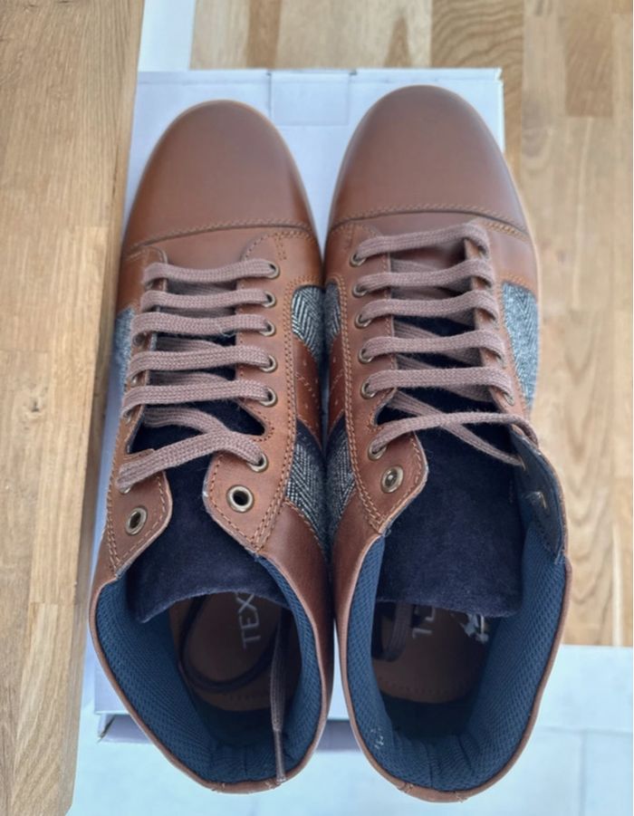 Basket marron en cuir - photo numéro 3