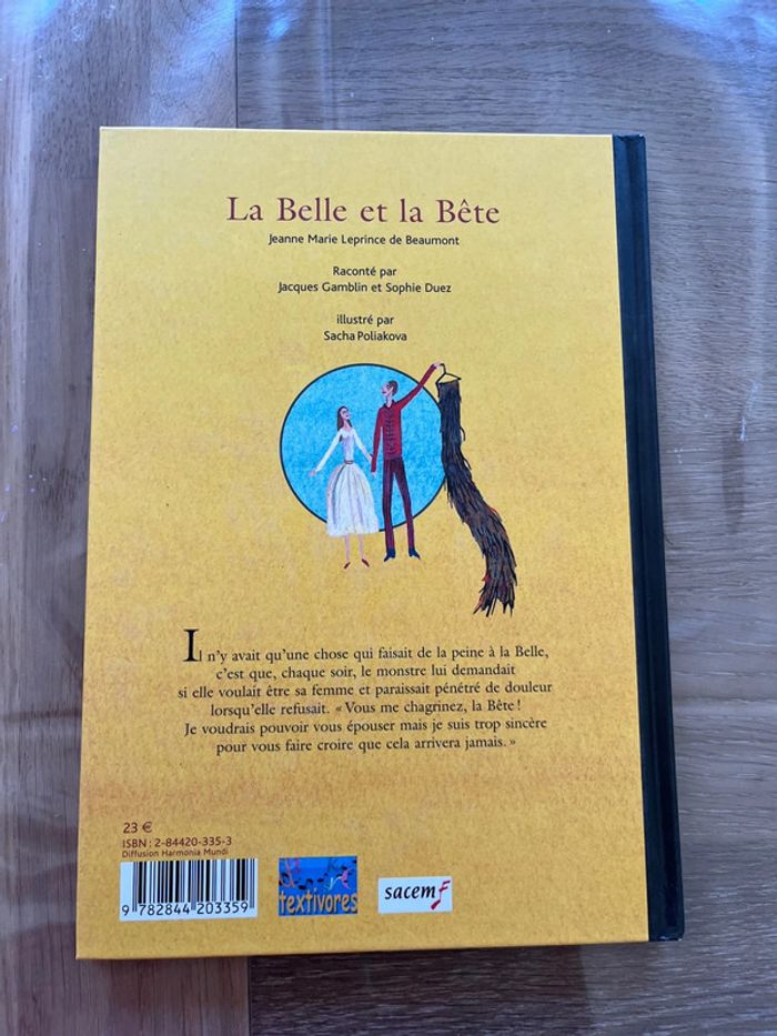Livre et CD la belle et la bête - photo numéro 2