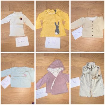 Lot pull gilets 6 mois