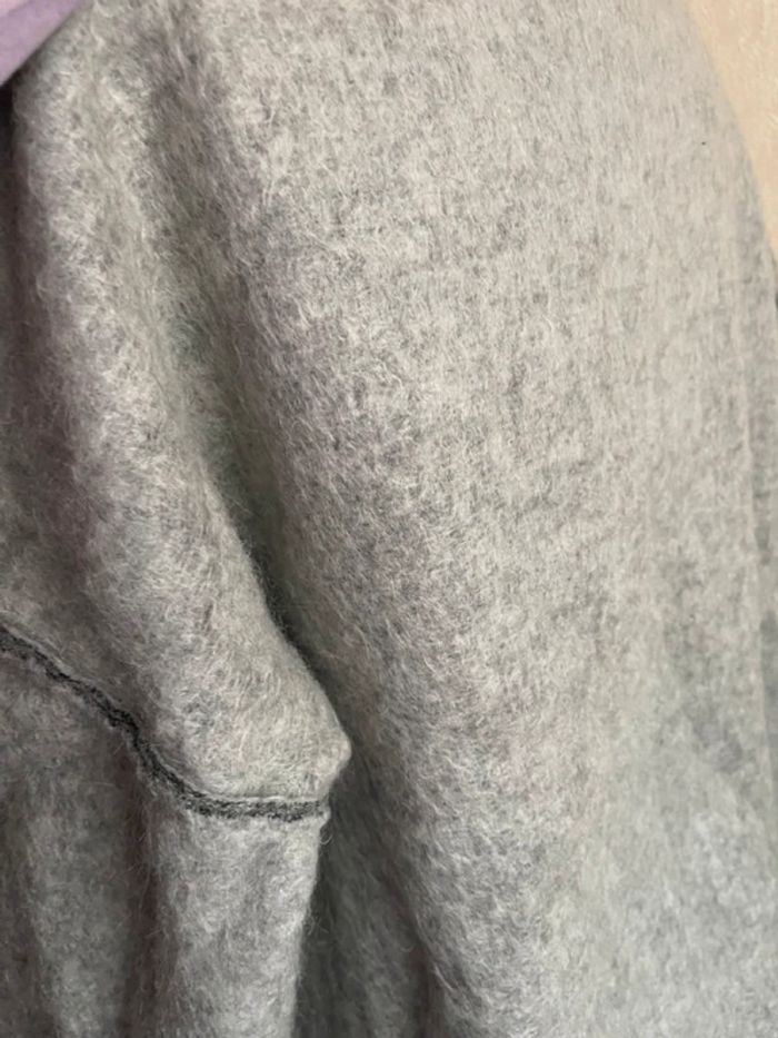 Pull oversize laine gris TM 38 40 - photo numéro 10