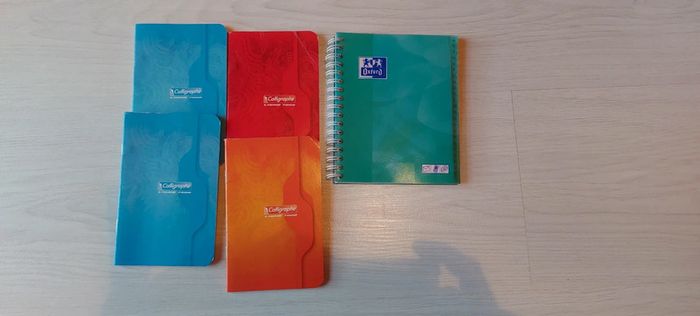 Papeterie / Lot 4 petits carnets et un répertoire