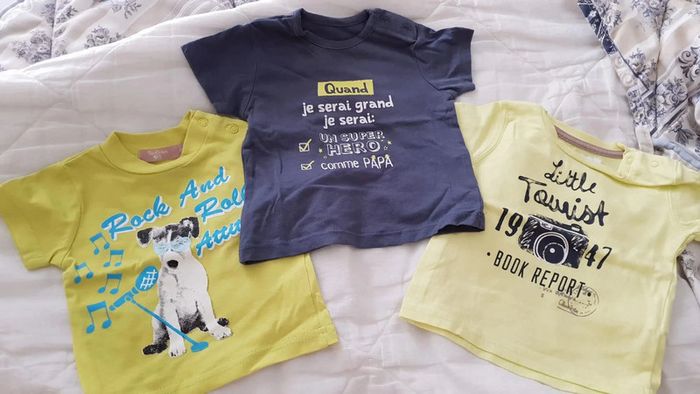 Lot 4 T shirt t 3 mois