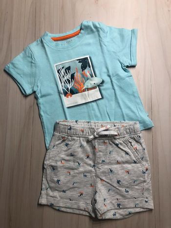 Ensemble teeshirt et short 12 mois OBAÏBI