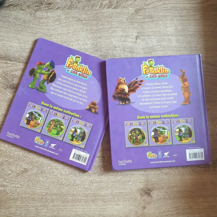 ⭐ Lot de 2 livres Franklin Un drôle de Surnom & Basile est trop timide #emyfleury_livres - photo numéro 2