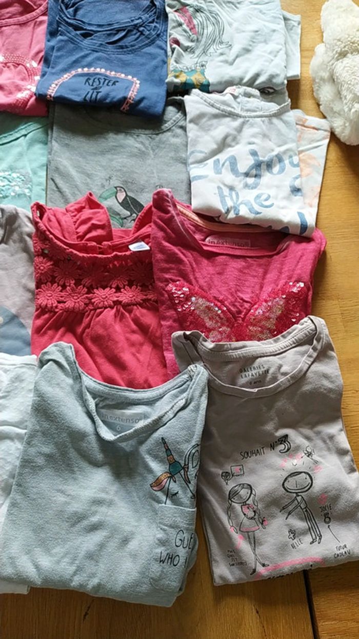 12 tee shirt filles 6 ans manches courtes - photo numéro 5