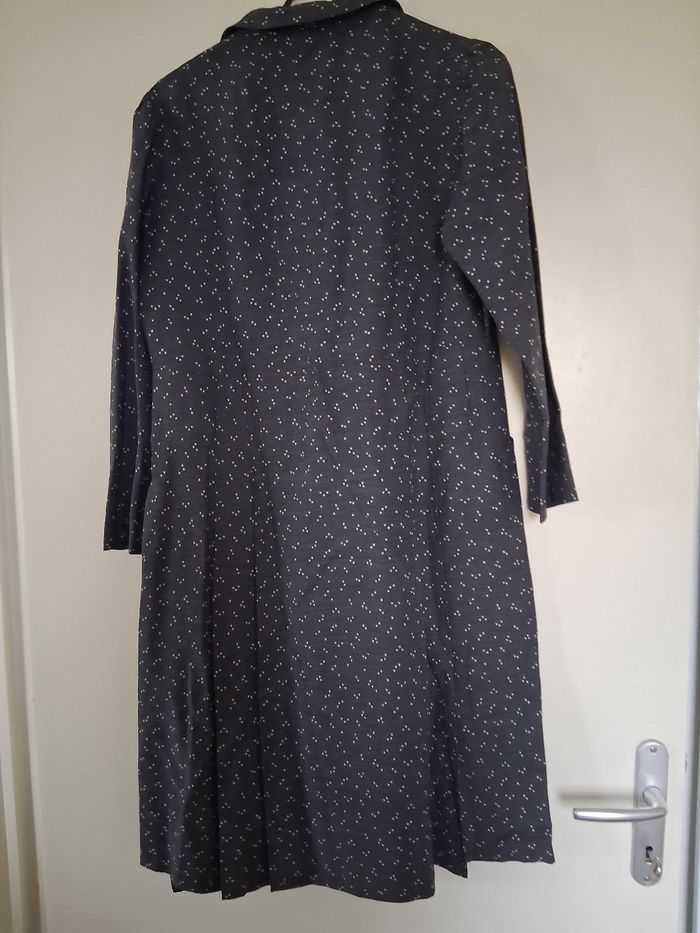 Blouse de cuisine vintage gris et blanc " t- 46_48 - photo numéro 2
