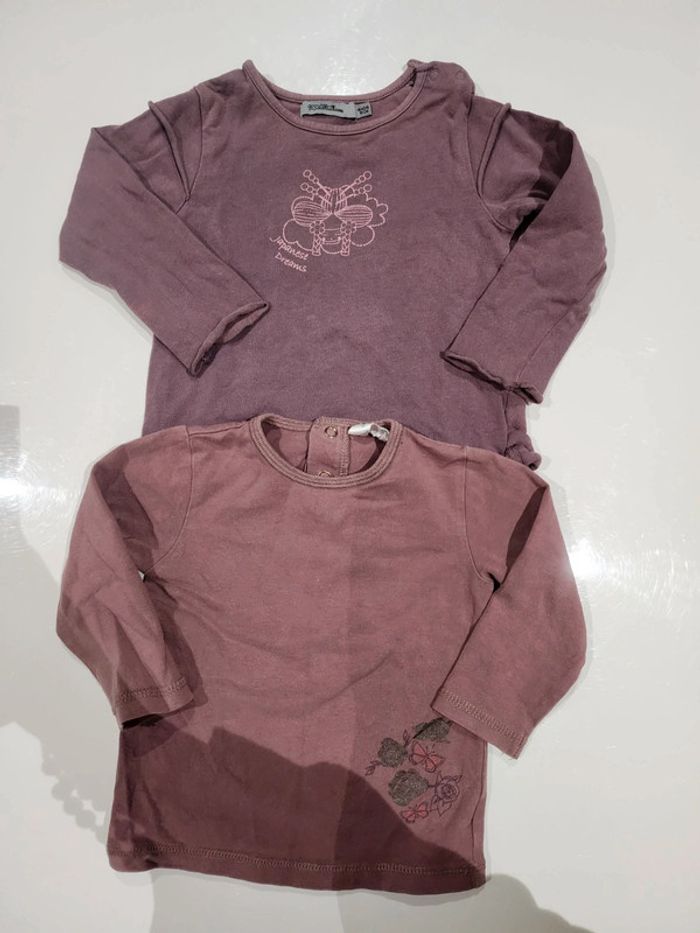 Lot 2 manches longues fille