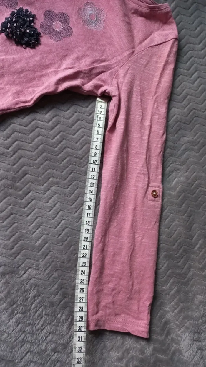 T-shirt vieux rose okaidi t6 - photo numéro 7