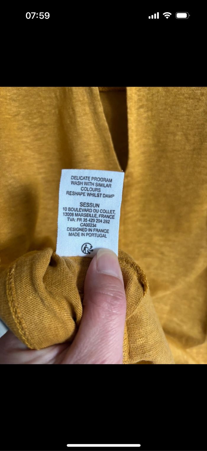 Tee shirt en lin sessùn taille XS - photo numéro 10