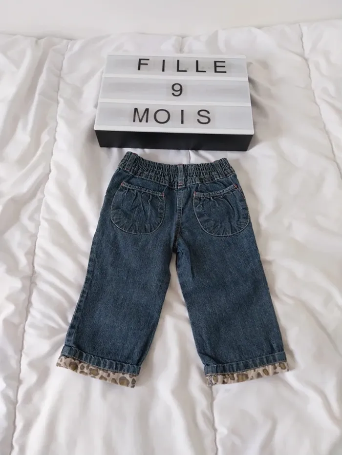 Jeans fille 9 mois - photo numéro 2