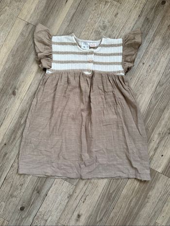 Robe d’été beige 4/5 ans Zara fille