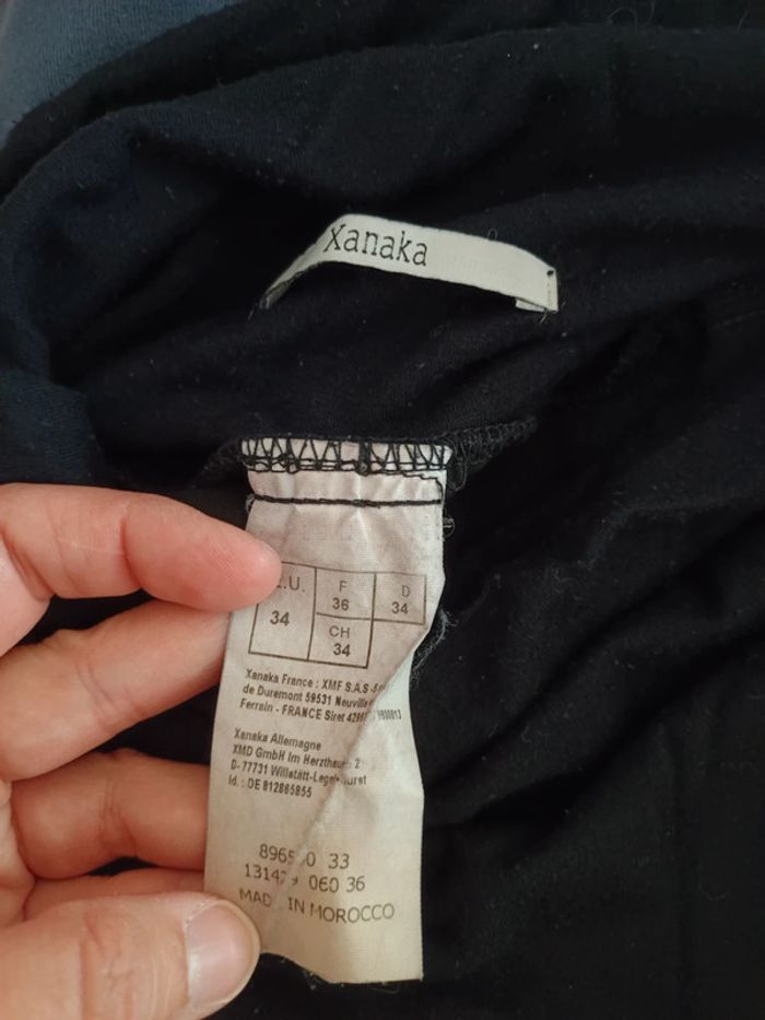 Pantalon droit noir petite femme enceinte grossesse xanaka 36 - photo numéro 3