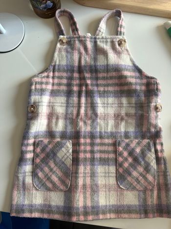 Robe à bretelle à carreaux hiver