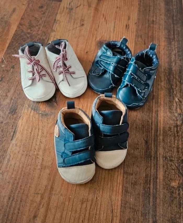 Lot 3 paires chaussures bébé 6/12mois