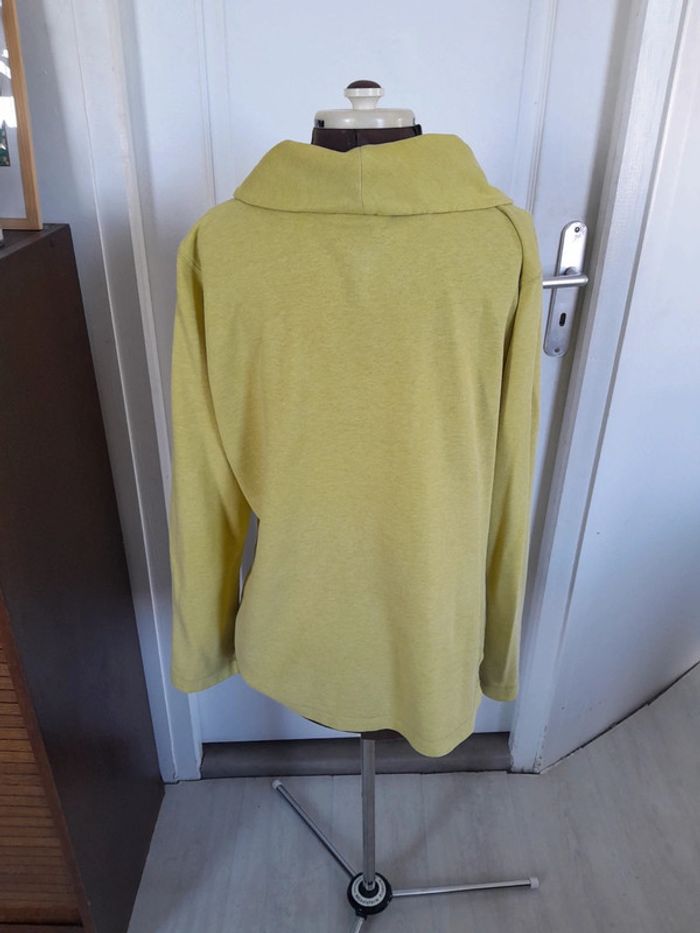 Sweat col chale Merona taille Xl un peu vert anis - photo numéro 2