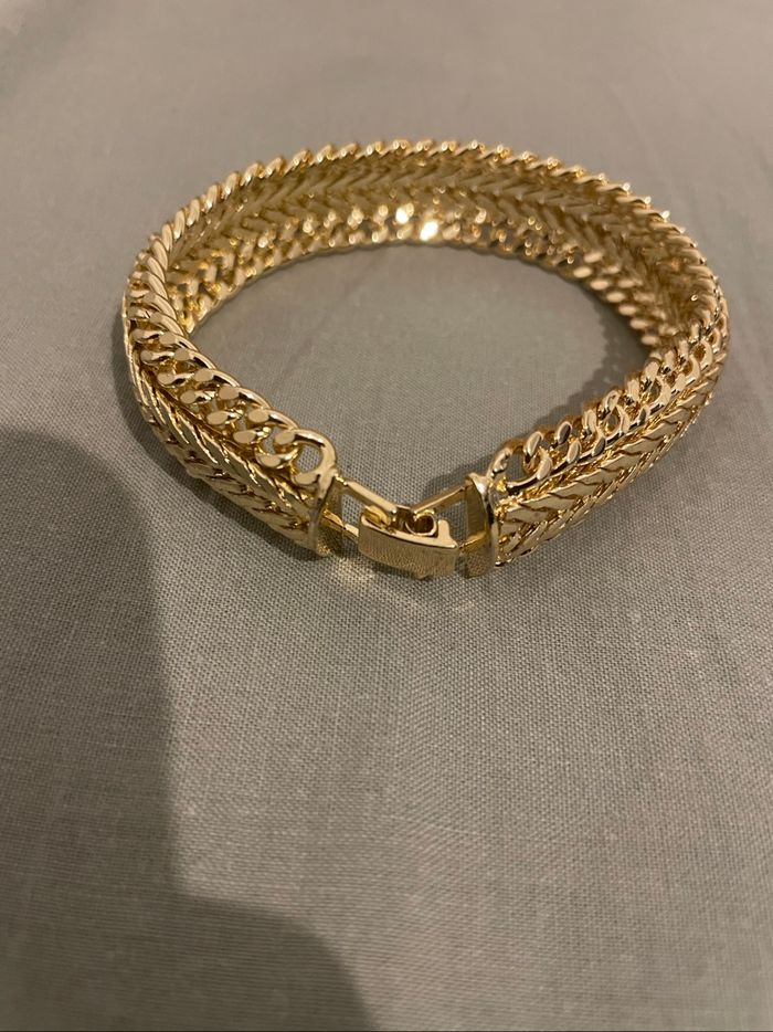 Bracelet chaîne doré – double rang - photo numéro 3