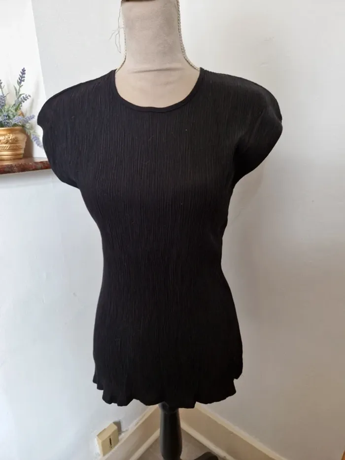 Tee shirt acordeon noir afibel taille 46 vintage
