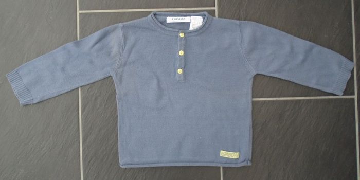Joli pull garçon bleu marine 18 mois (81 cm)