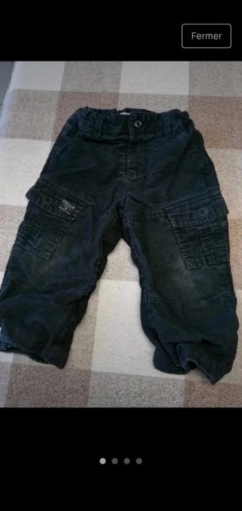 Pantalon 18 mois noir doublé kimbaloo