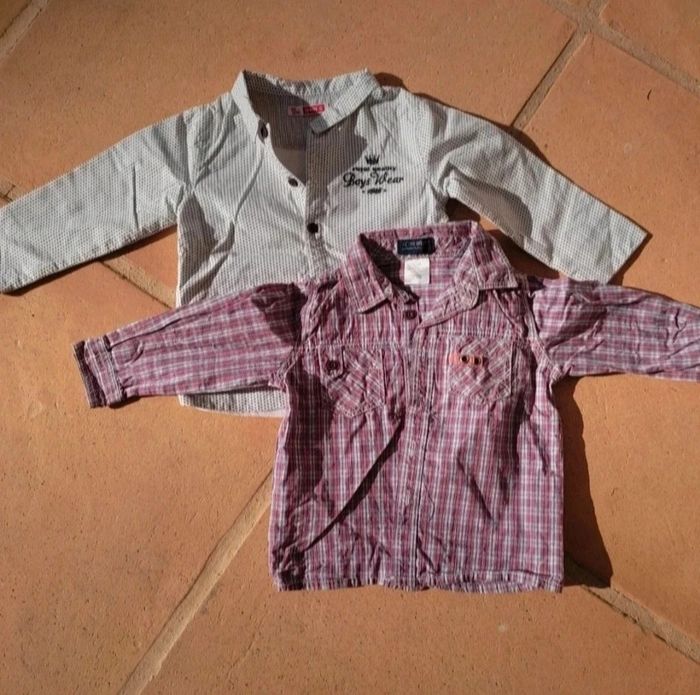 Lot de 2 chemises 12/18 mois