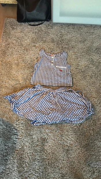 Ensemble vichy avec jupe