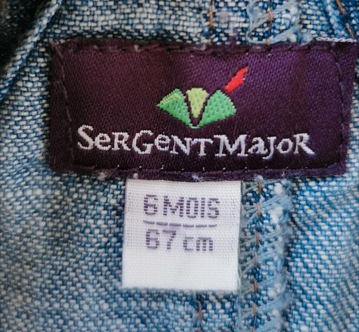 Salopette en jean bébé garçon 6 mois - photo numéro 2