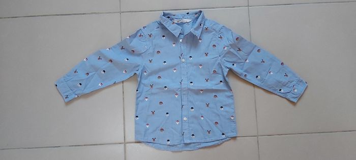 Chemise manche longue motif Noël 110