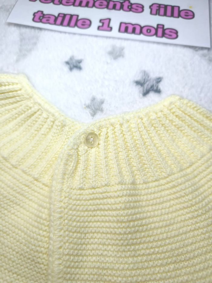 Gilet mixte inconnu - 1 mois - jaune - très bon état - photo numéro 3