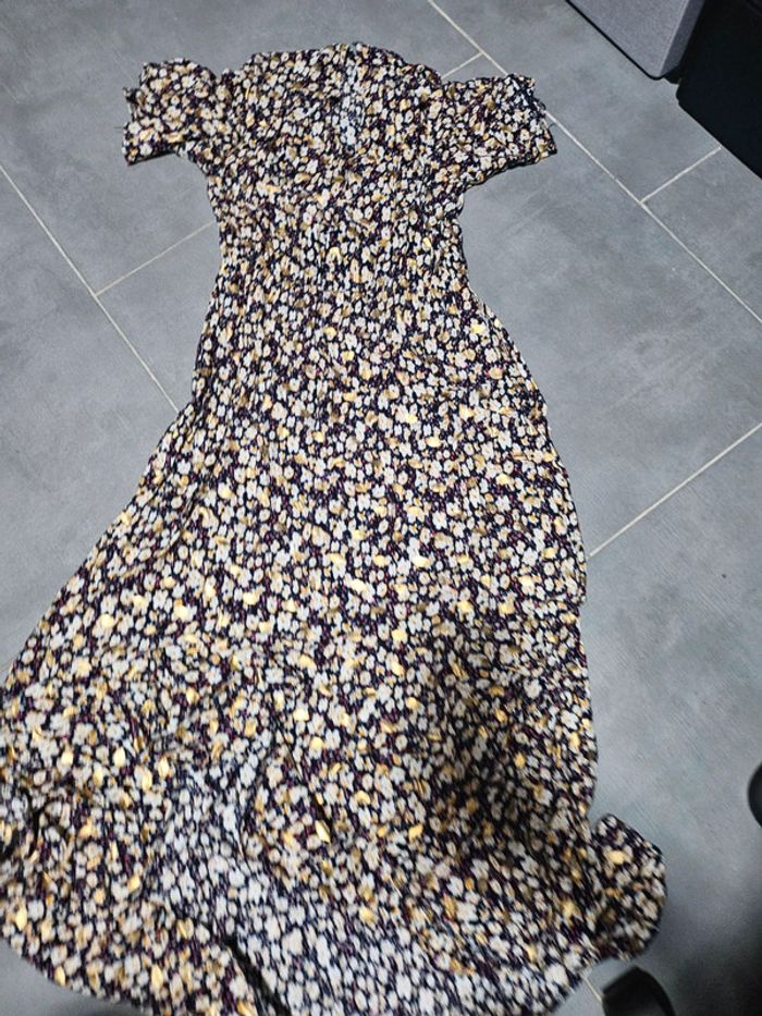 Robe longue doré
