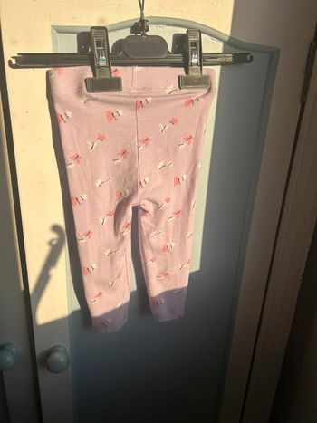 Legging lilas, motif papillon , 9-12 mois