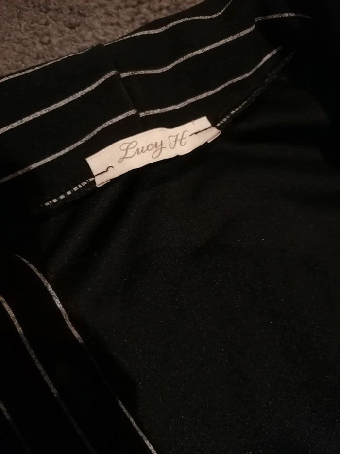 Blazer noir et blanc à rayure - photo numéro 3