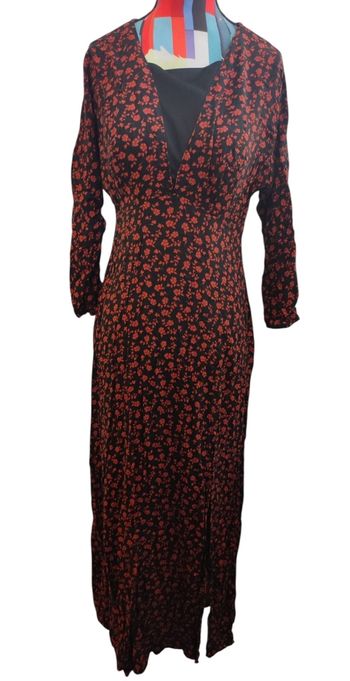 Robe longue imprimée fleurie taille L