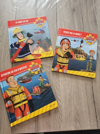 Lot de 3 livres Sam le pompier